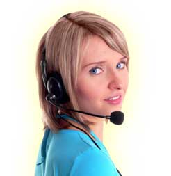 Image of a woman on the phone